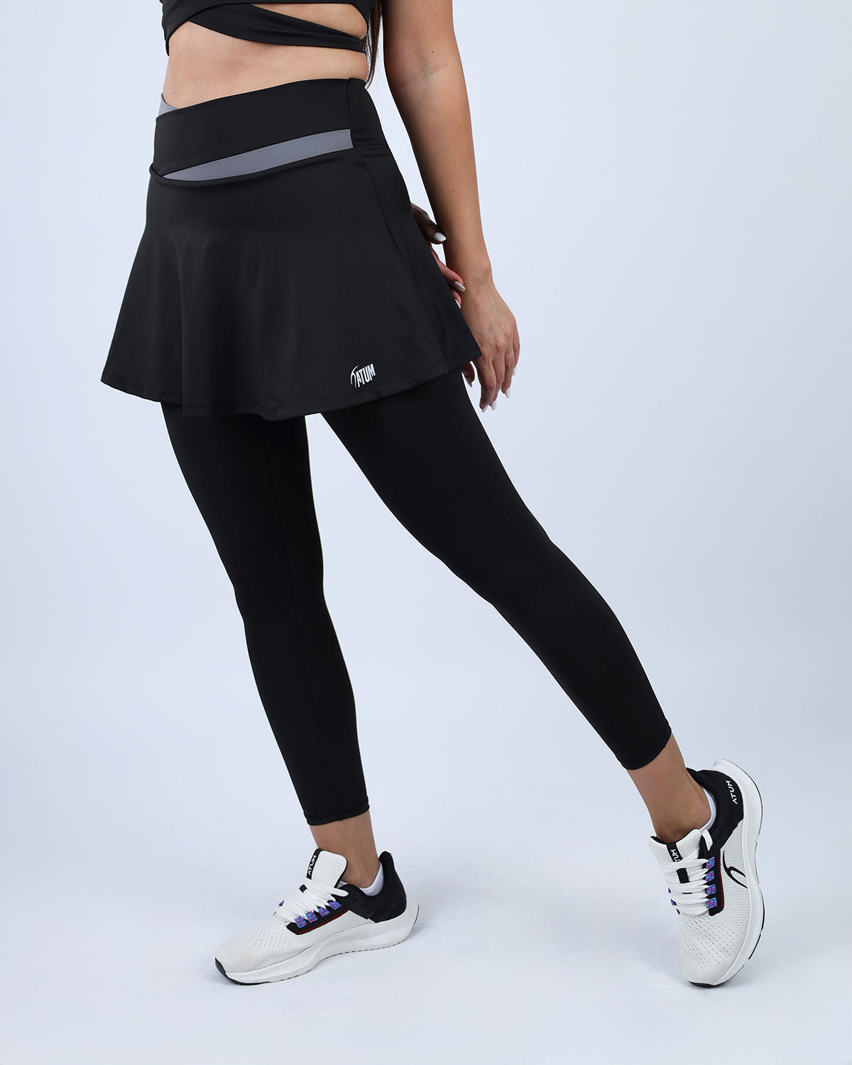 Flexi Flair Skirted Black Leggings