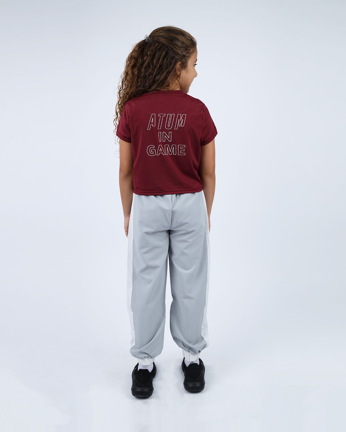 INGAME Short-Sleeve Burgundy T-Shirt-Atum -82915007