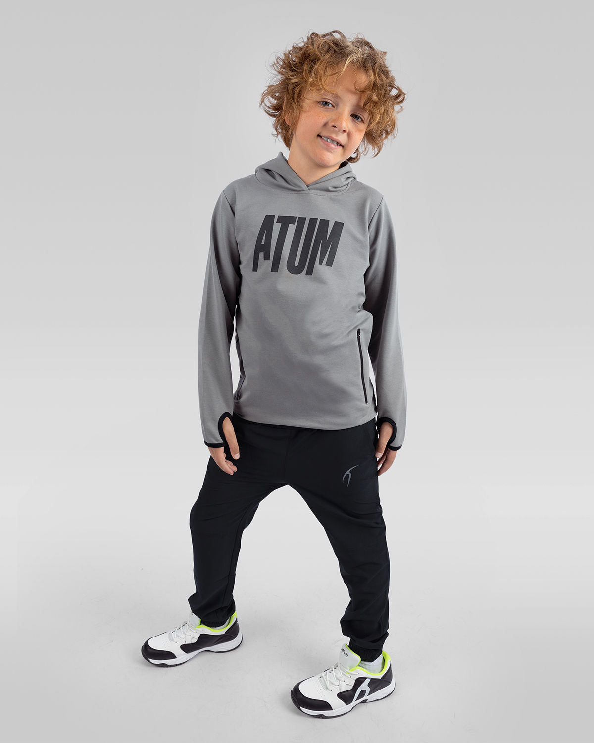 Boy's High Neck Hoodie-Atum -25712590
