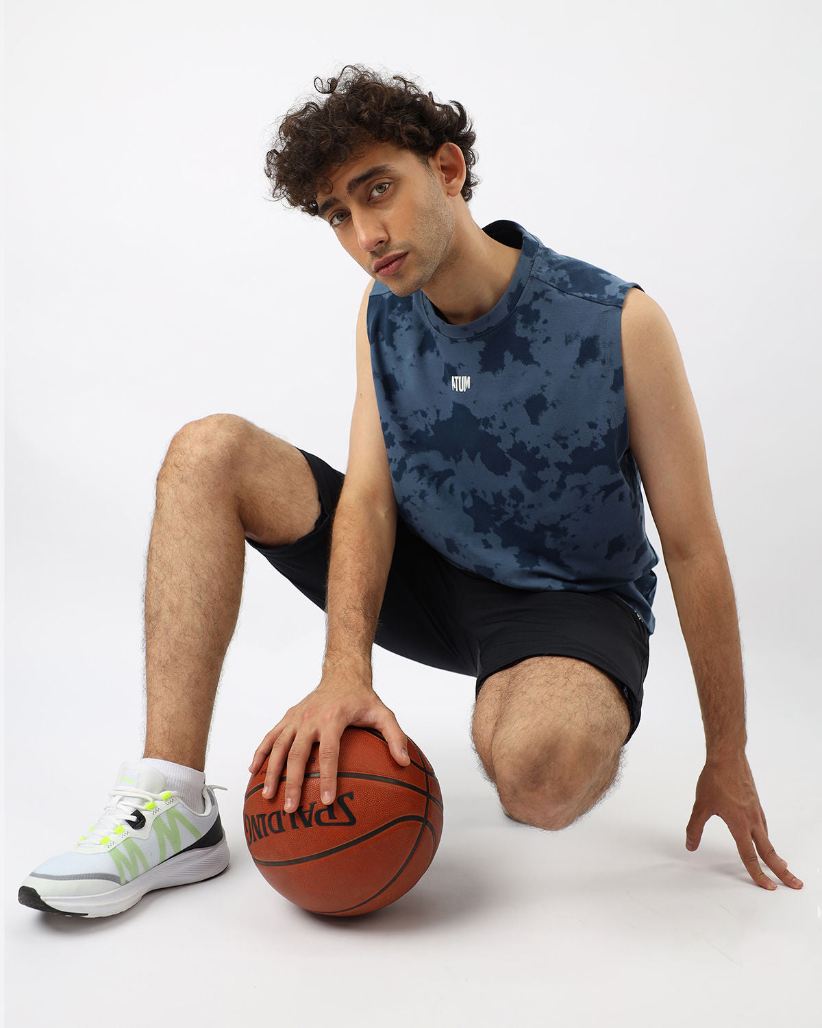 Men's Essential Navy Tank Top-Atum -12759461