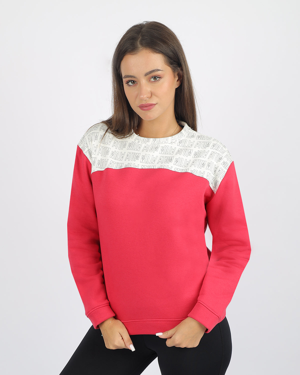 Women's Magenta Sweatshirt-Atum -59251441