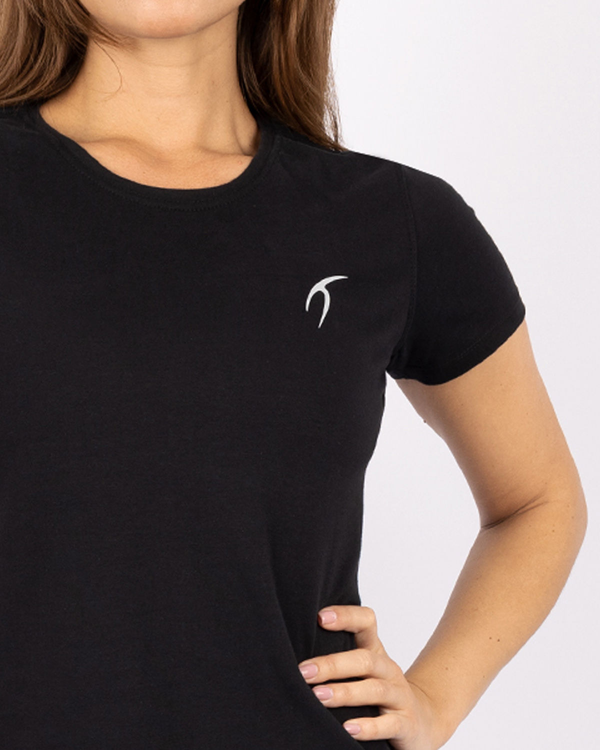 Basic Short Sleeves Black T-Shirt-Atum -12631108