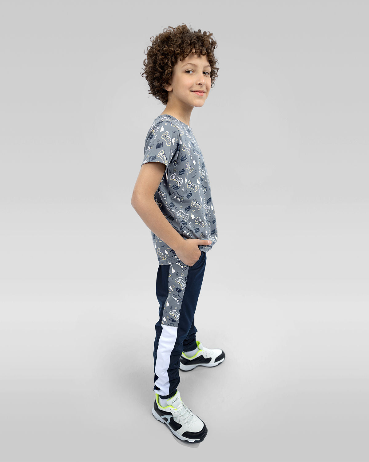 Printed Graphics Gray T-Shirt