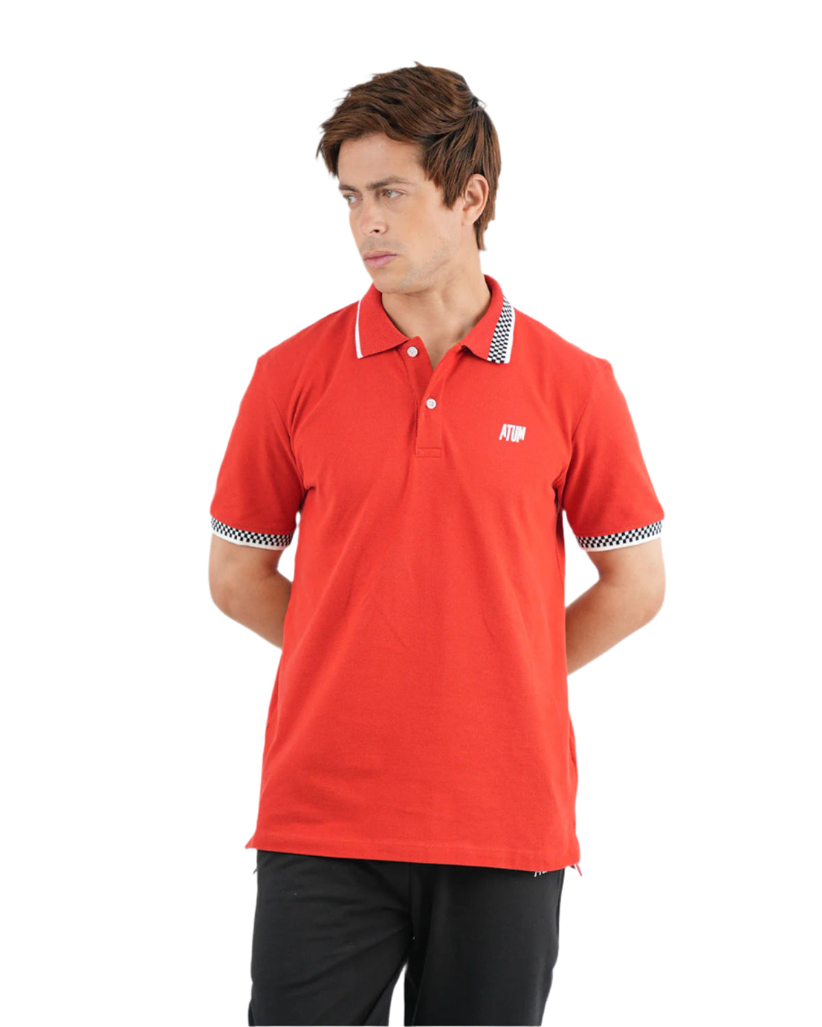 Clashflex Red Polo Shirt-Atum -65541702