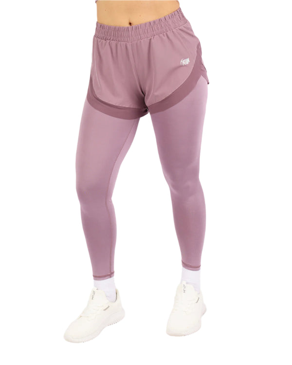 Pocket Wave Skort Purple Leggings-Atum -96546690