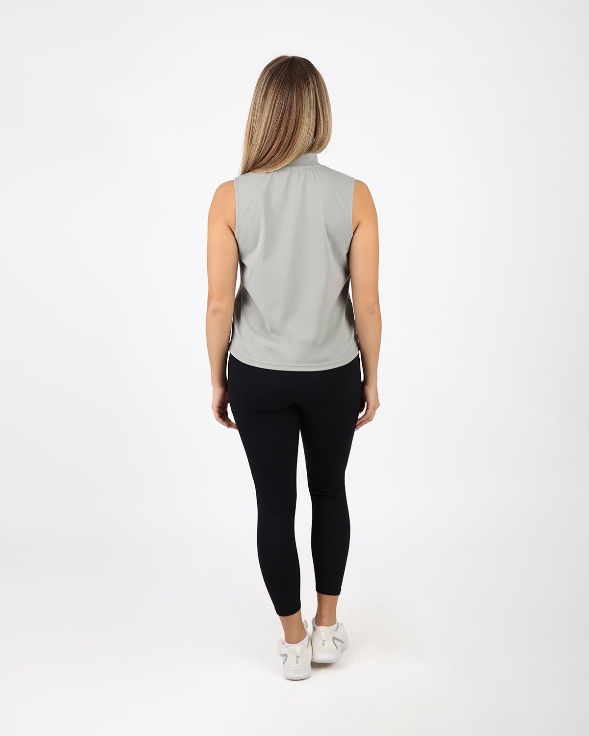 Sleeveless Training Gray Tank Top-Atum -45806898