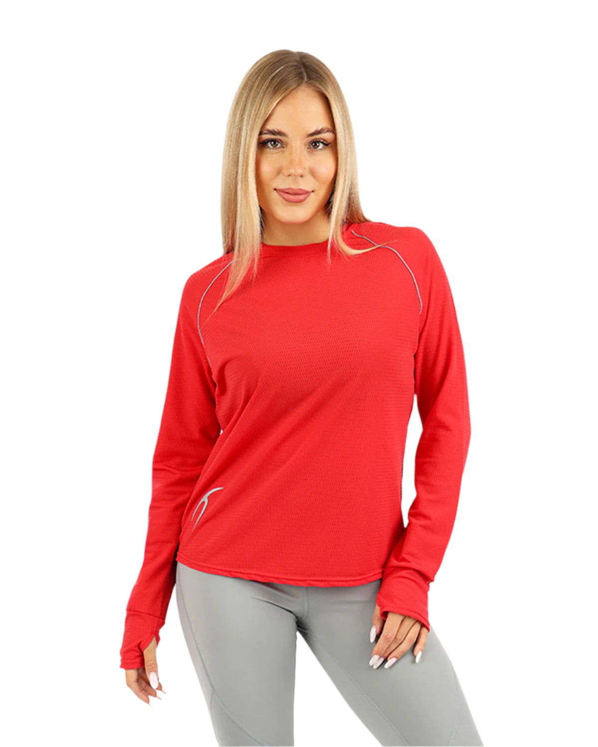 Long-Sleeve Training Red Top-Atum -2704617