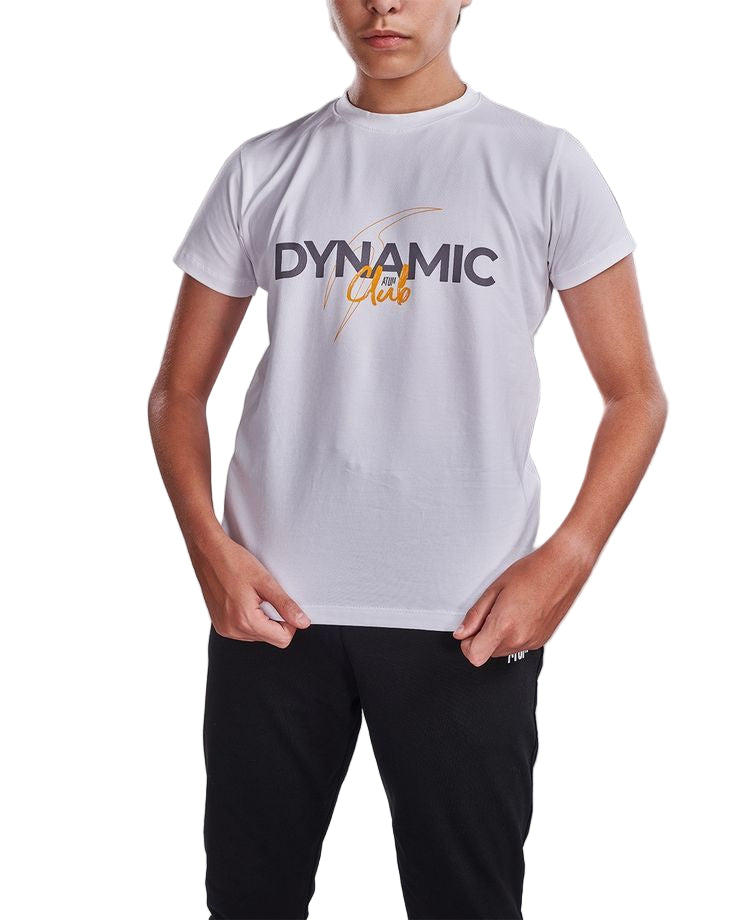 Boy's Dynamic Club White T-Shirt-Atum -97273060