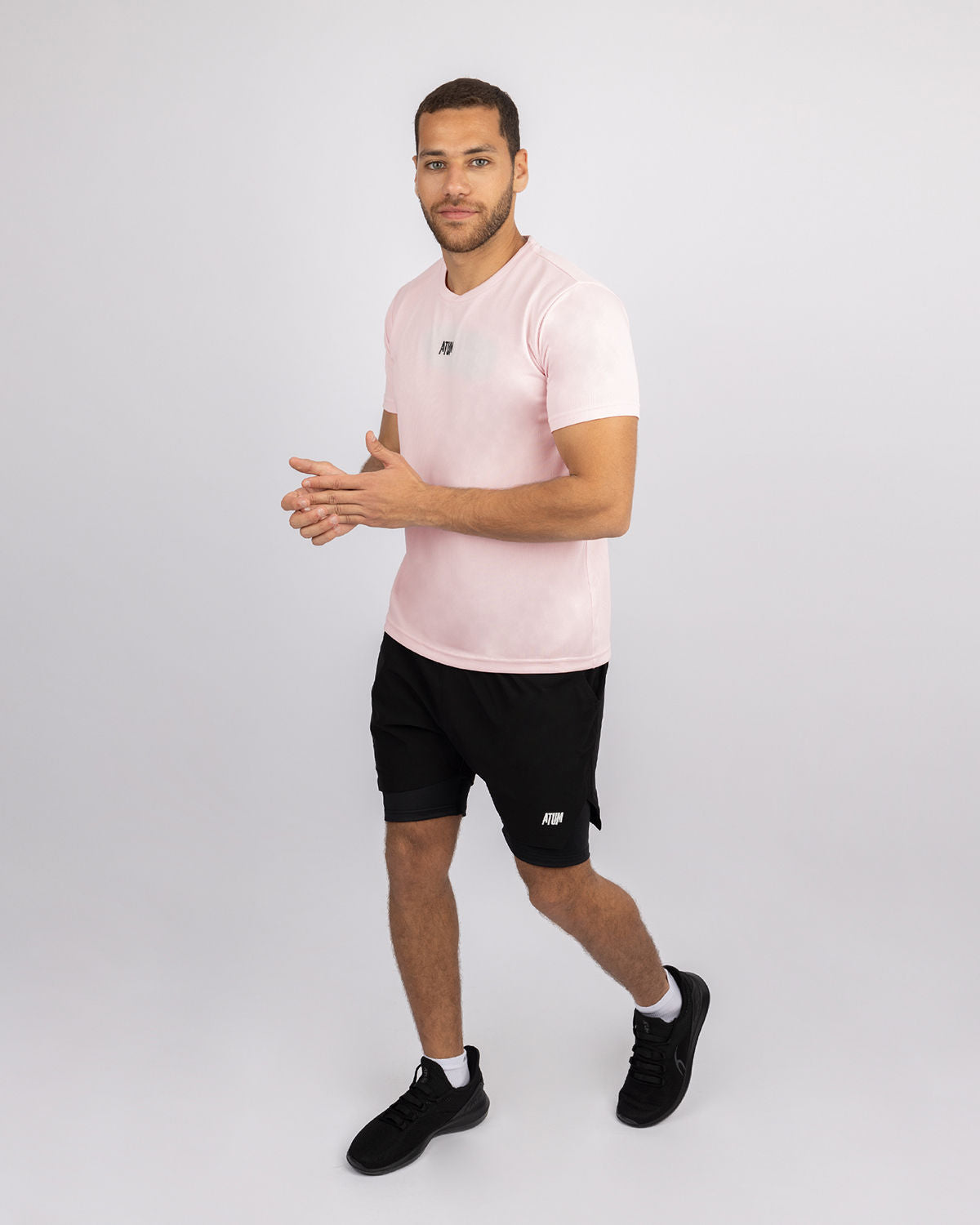 Squat Core Mesh Rose T-Shirt-Atum -13427475
