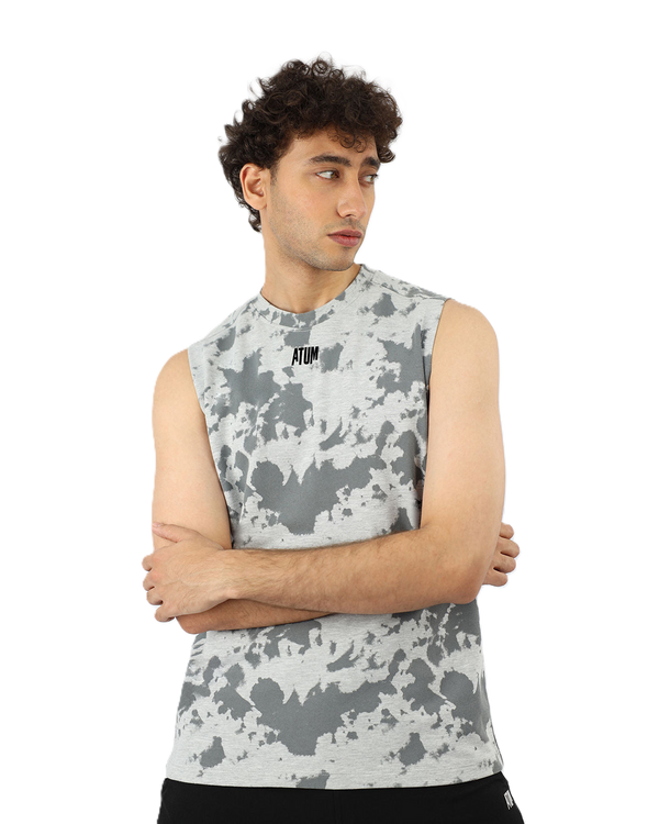 Men's Essential Gray Tank Top-Atum -11031511