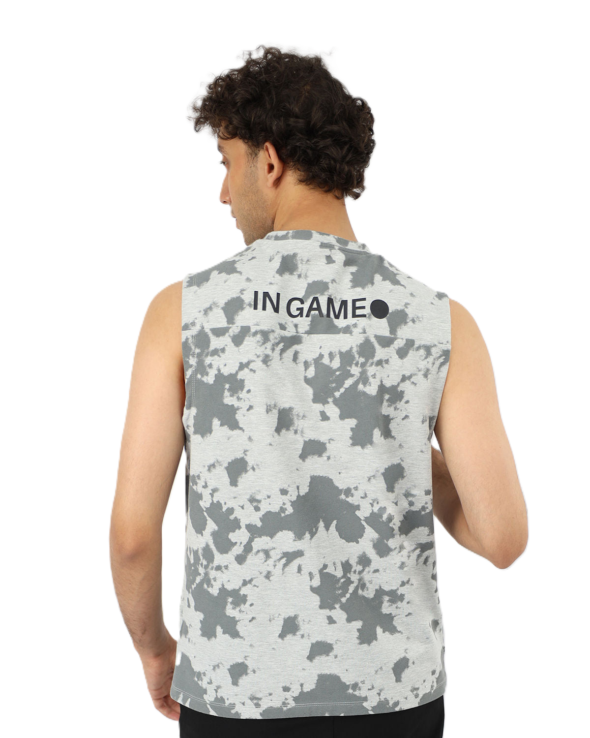 Men's Essential Gray Tank Top-Atum -42958999