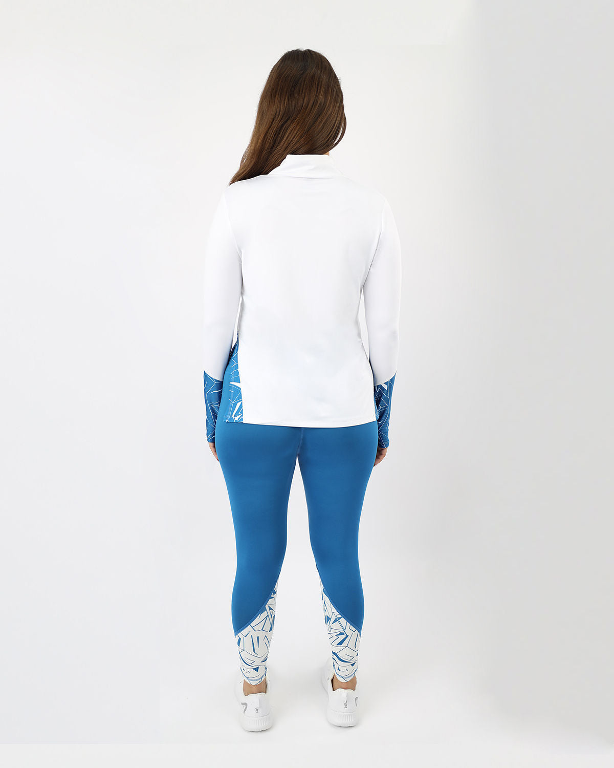 Women's Quarter Zip White Top-Atum -57750244