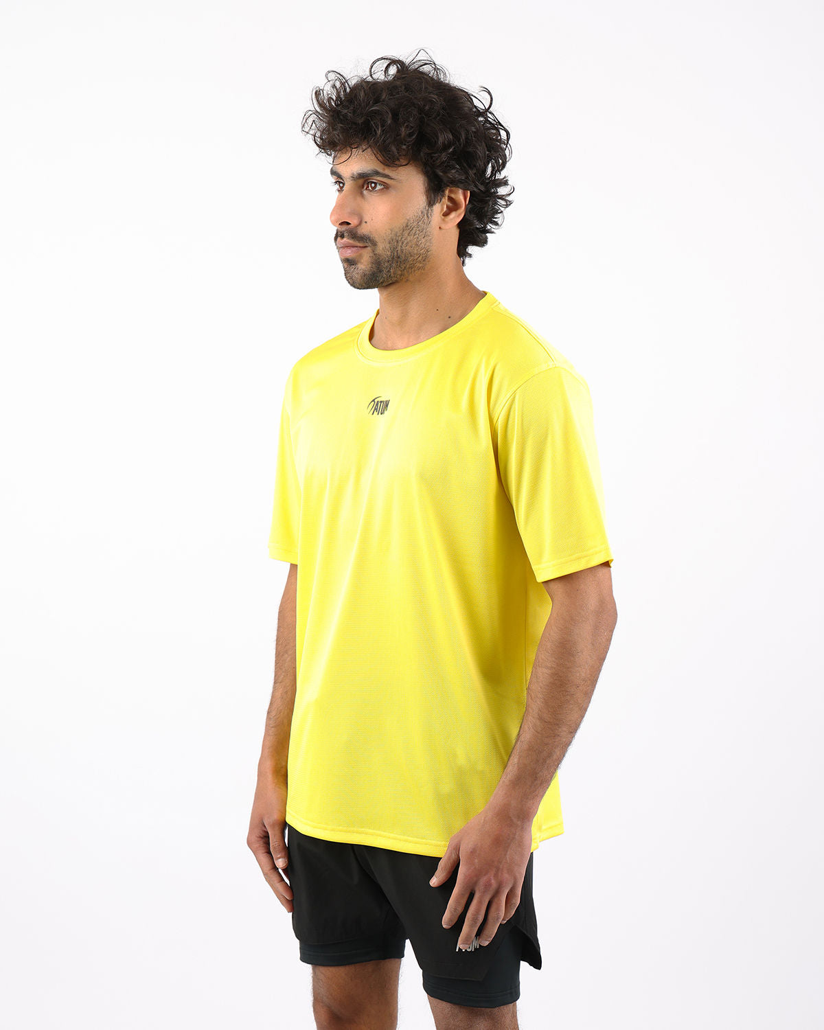 Prime Fit Men's Yellow T-Shirt-Atum -16021283