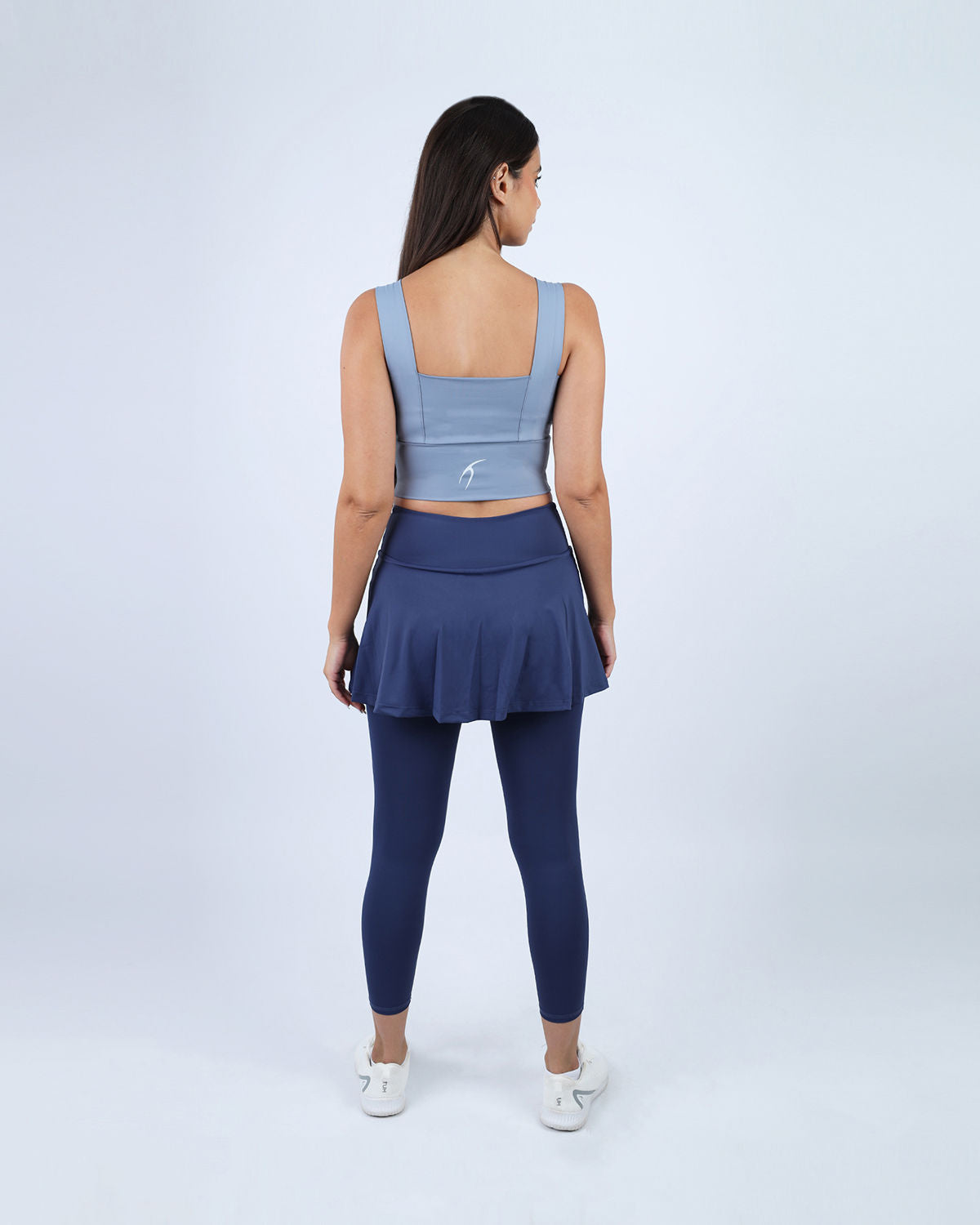 Flexi Flair Skirted Navy Leggings-Atum -72578277