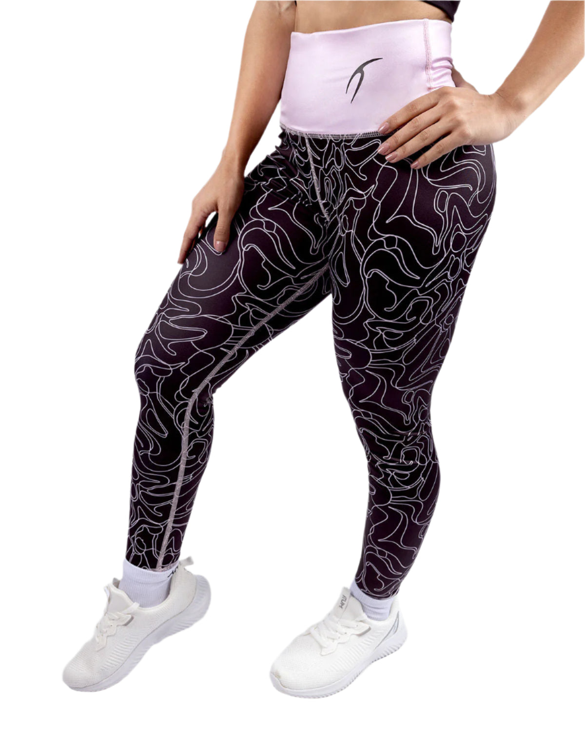 Women's Limitless Black Leggings-Atum -64076052