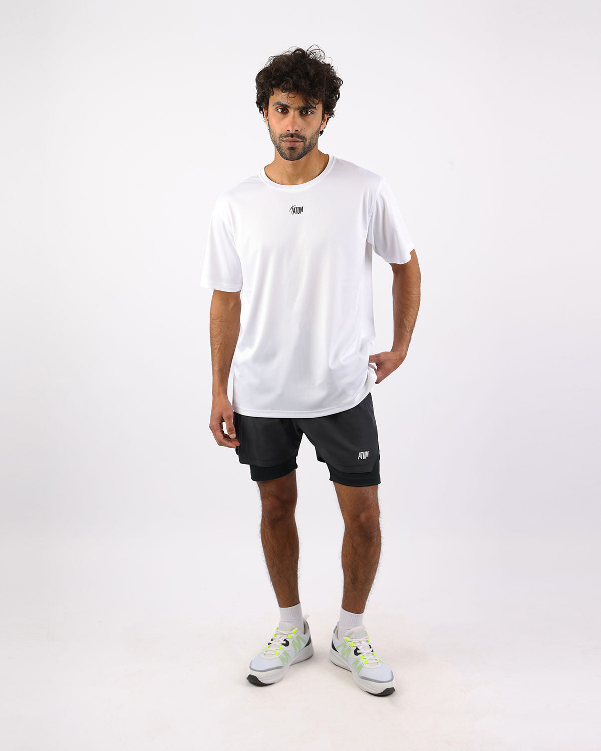 Prime Fit Men's White T-Shirt-Atum -83210837