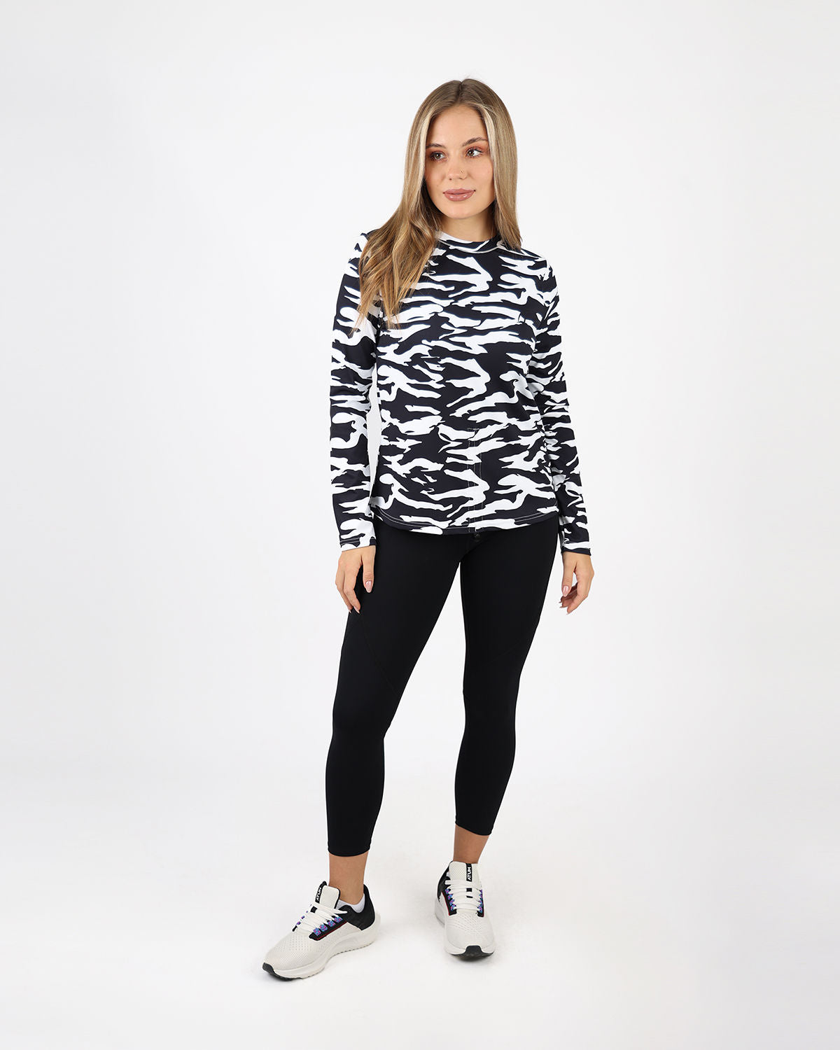 Cinchable Long-Sleeve Black T-Shirt-Atum -54499414