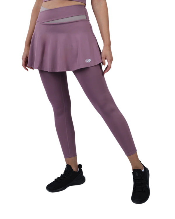 Flexi Flair Skirted Purple Leggings-Atum -39182612