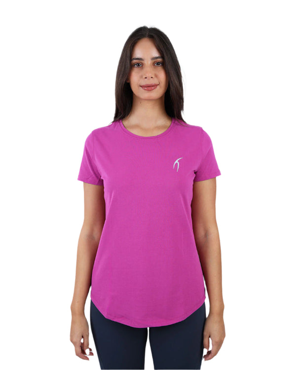 Basic Short Sleeves Dark Purple T-Shirt-Atum -26918544