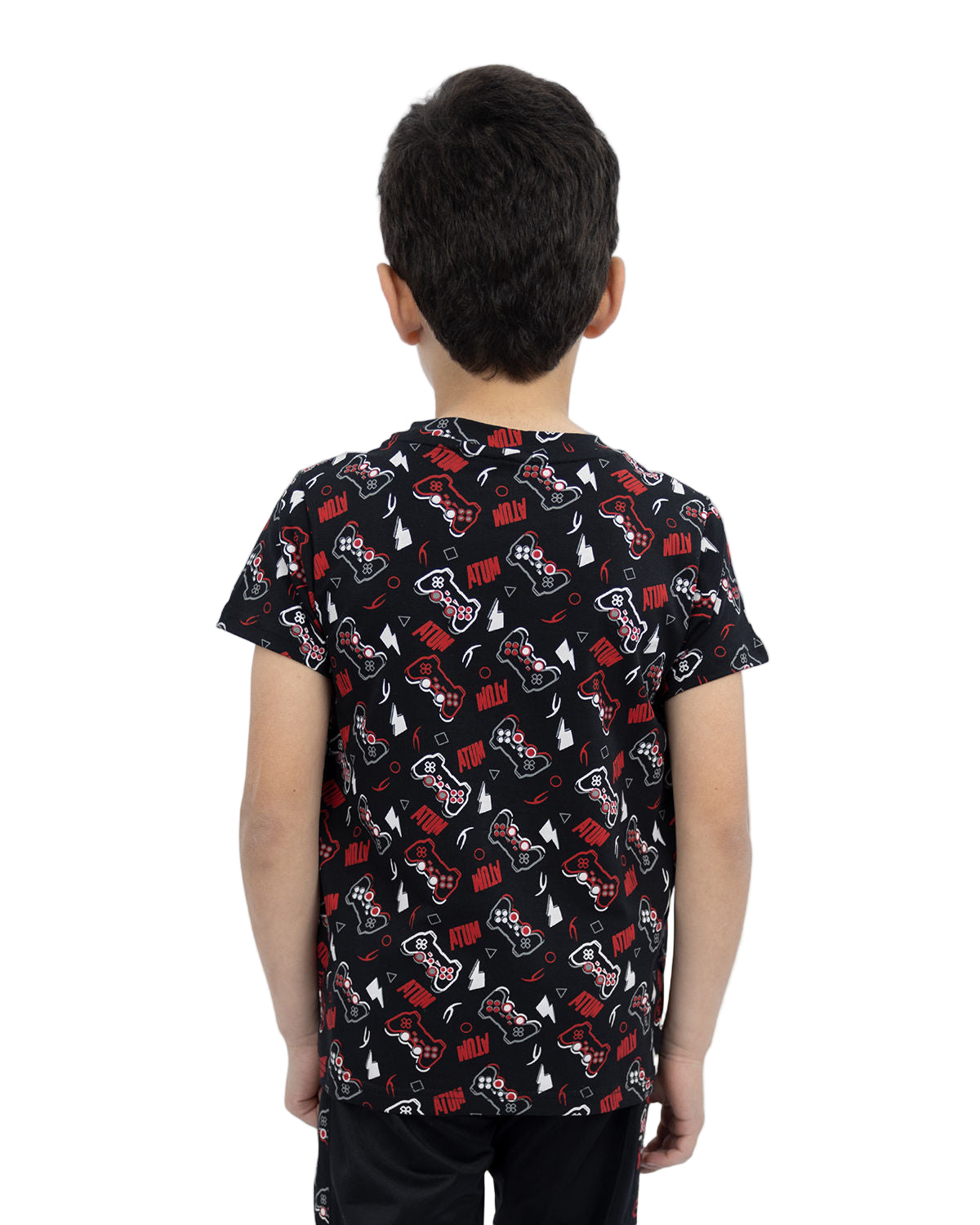 Printed Graphics Black T-Shirt-Atum -75936850