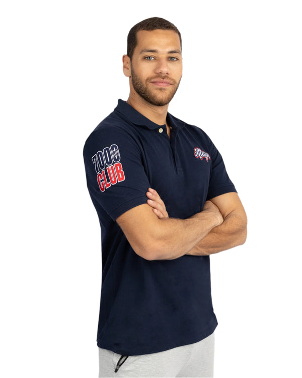 Men's Navy Polo Shirt-Atum -72320672
