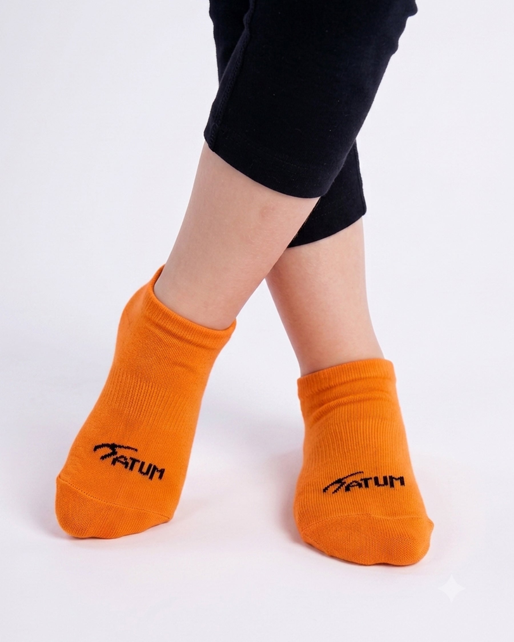 Kids Low-Cut MixOrange Training Socks-Pack of 3-Atum -59481084
