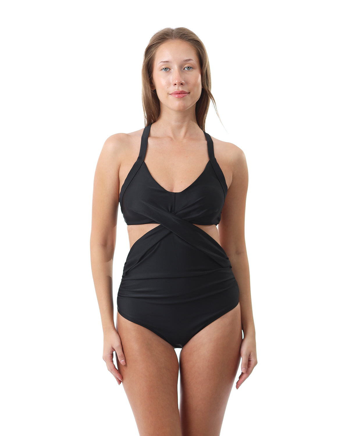 Twist Wave Black Swimsuit-Atum -4766076