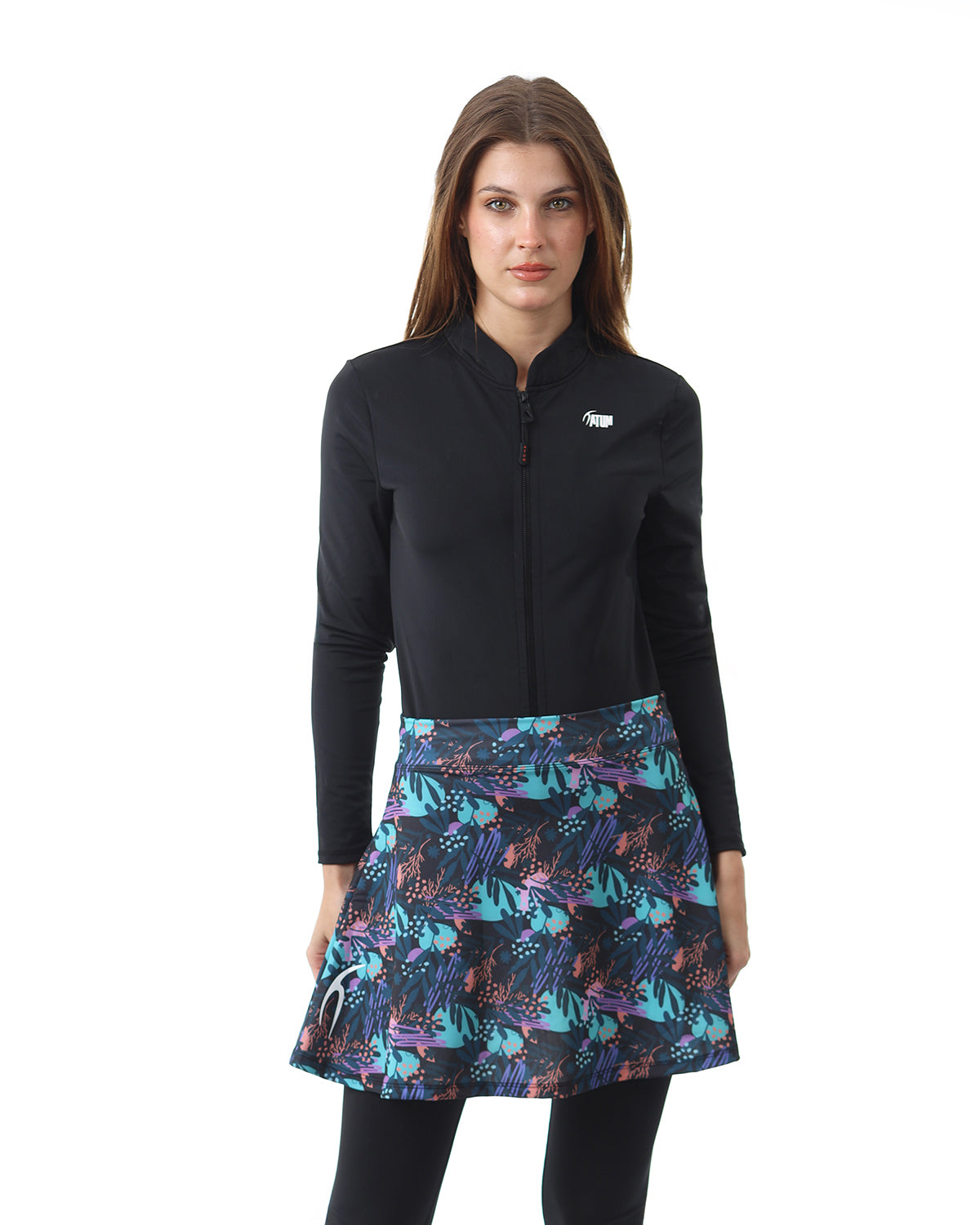 Tropical Night Indigo Skirt-Atum -37808802