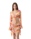 Sunset Bloom Orange Bikini Set