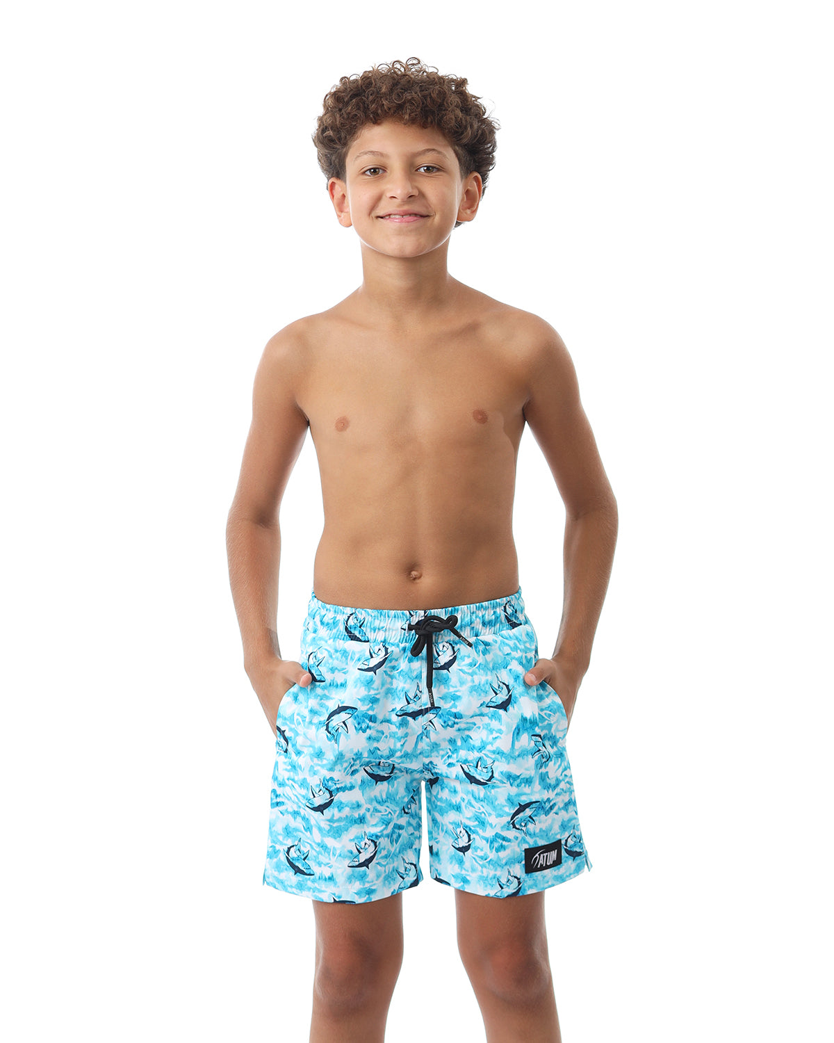 Shark Attack Boy's Aqua Swim Short-Atum -58574859