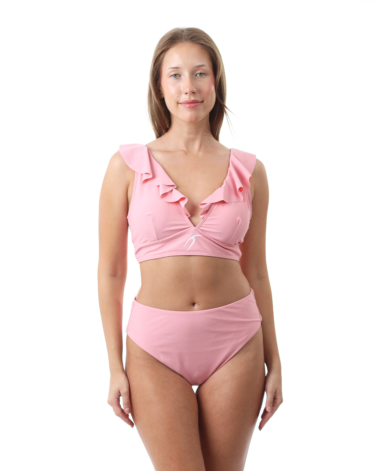 Trendy Ruffle Pink Bikini-Atum -18361910