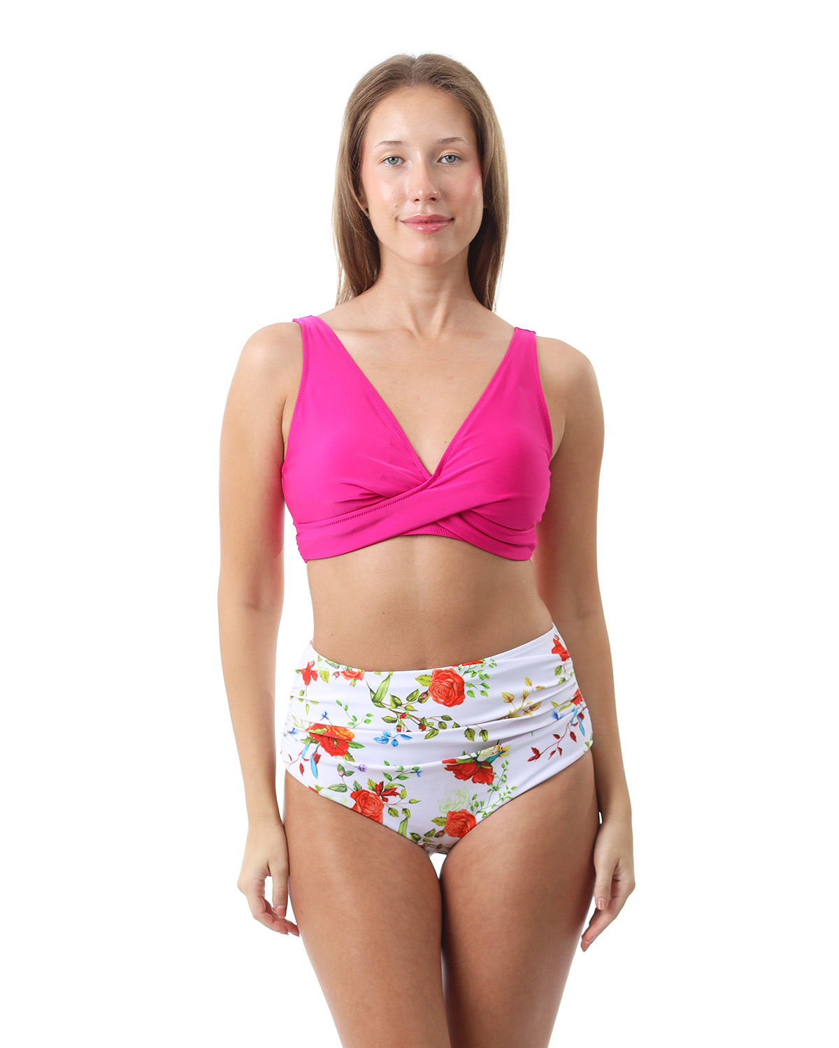 Floral Splash Fuchsia Bikini-Atum -24014657