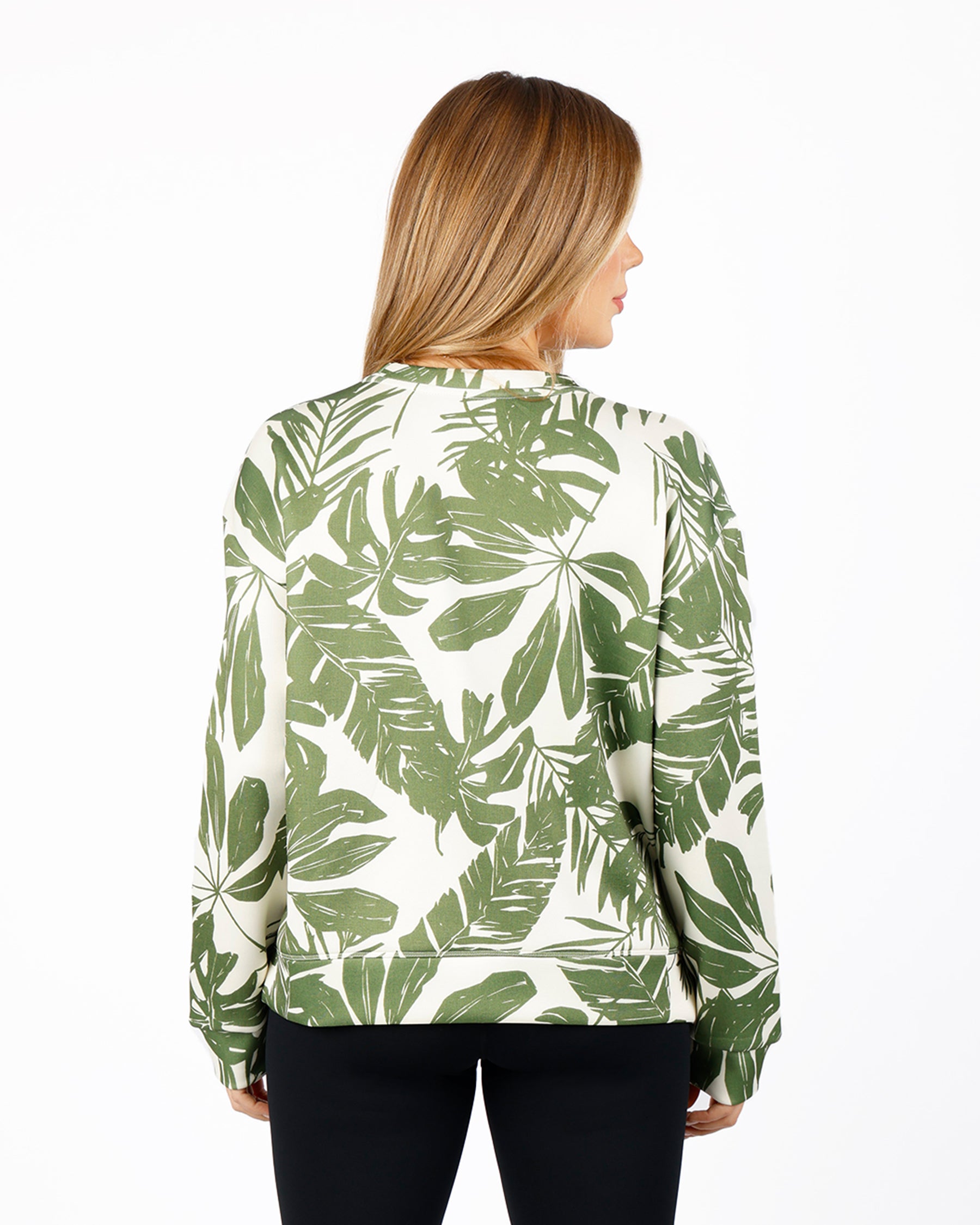 Modern Flora Green Top-Atum -5705781