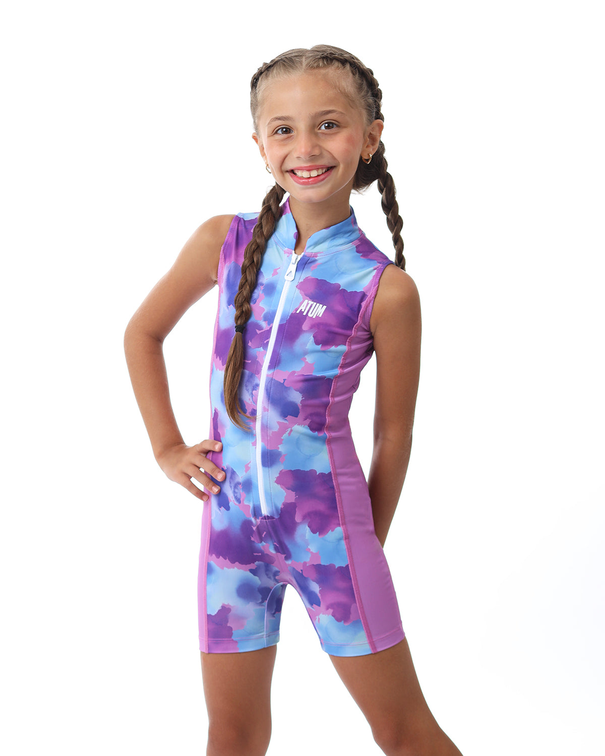 Elegant Splash Girls Lilac Jumbsuit-Atum -26907373