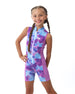 Elegant Splash Girls Lilac Jumbsuit