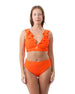 Trendy Ruffle Orange Bikini