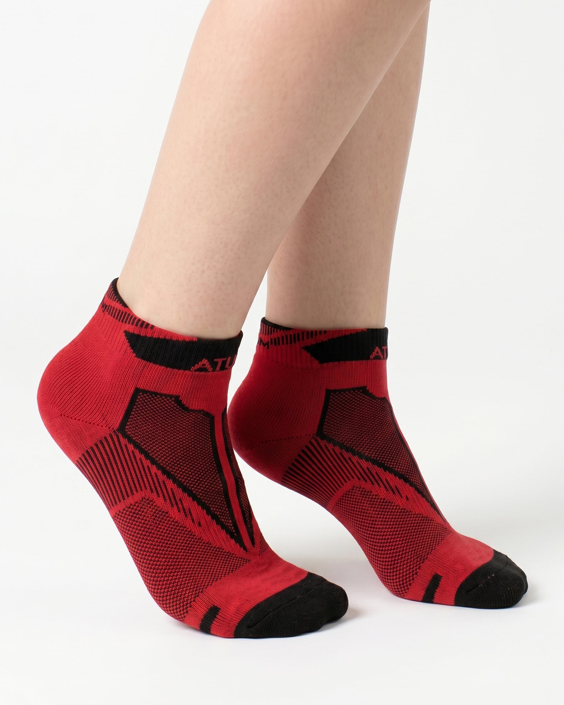 Kids Low-Cut Red Training Socks-Atum -79976382
