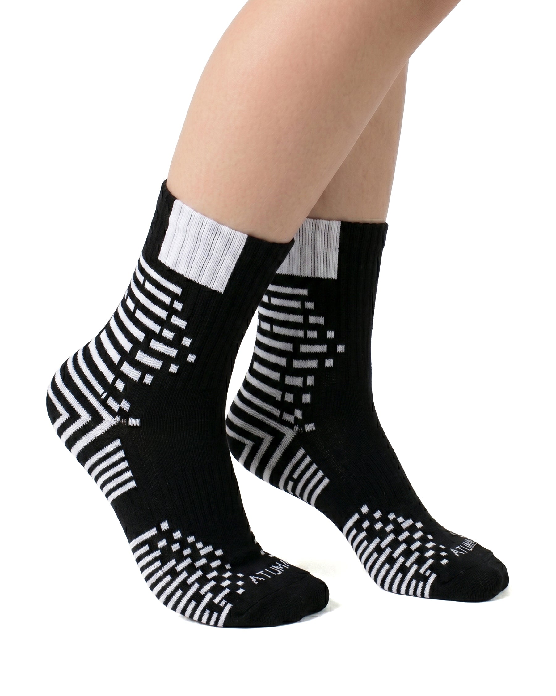 Kids Mid-Crew Black-Tex Training Socks
