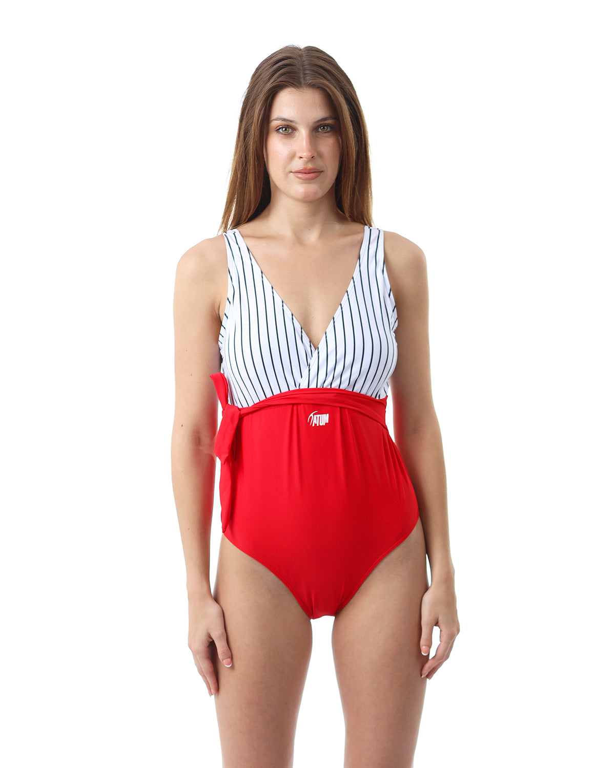 Coastal Charm Red Swimsuit-Atum -88282619
