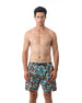 Aquatic Bloom Black Swim Short