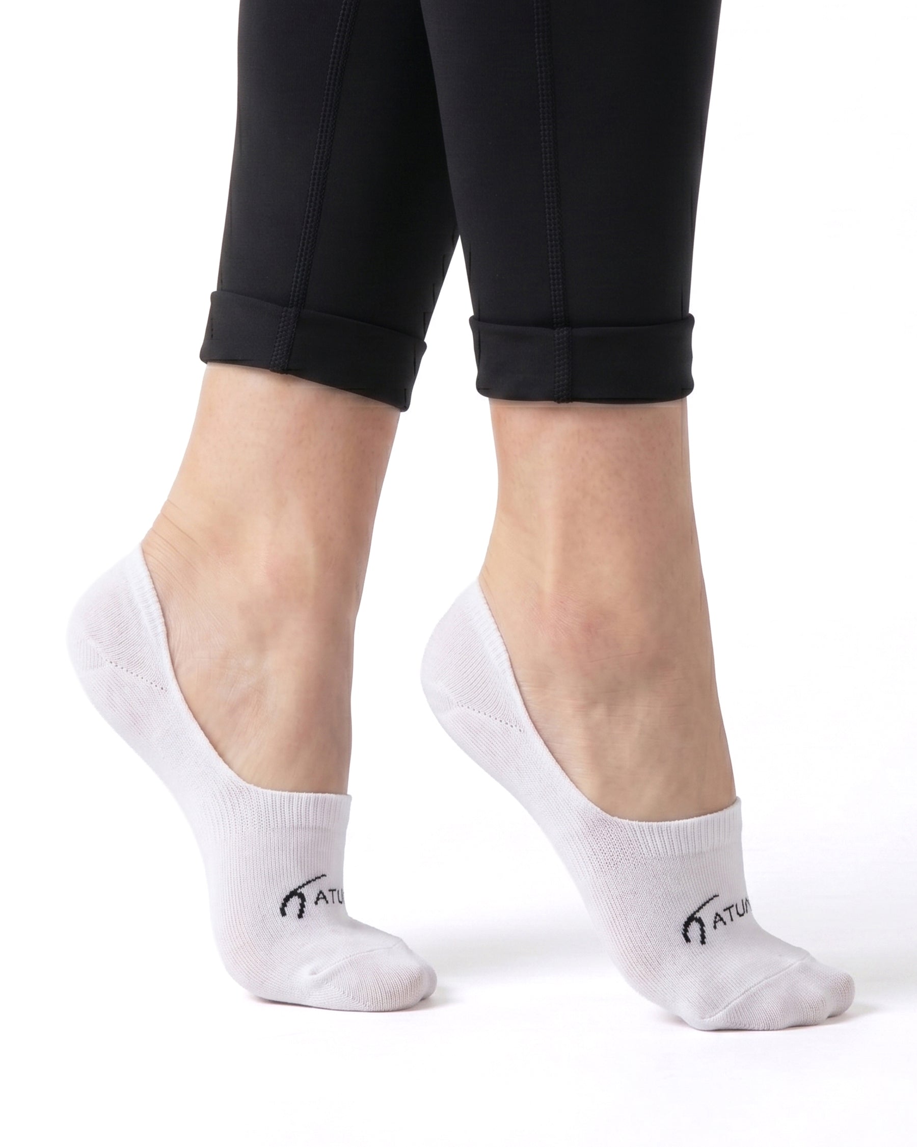 Unisex No Show White Socks-Pack of 3