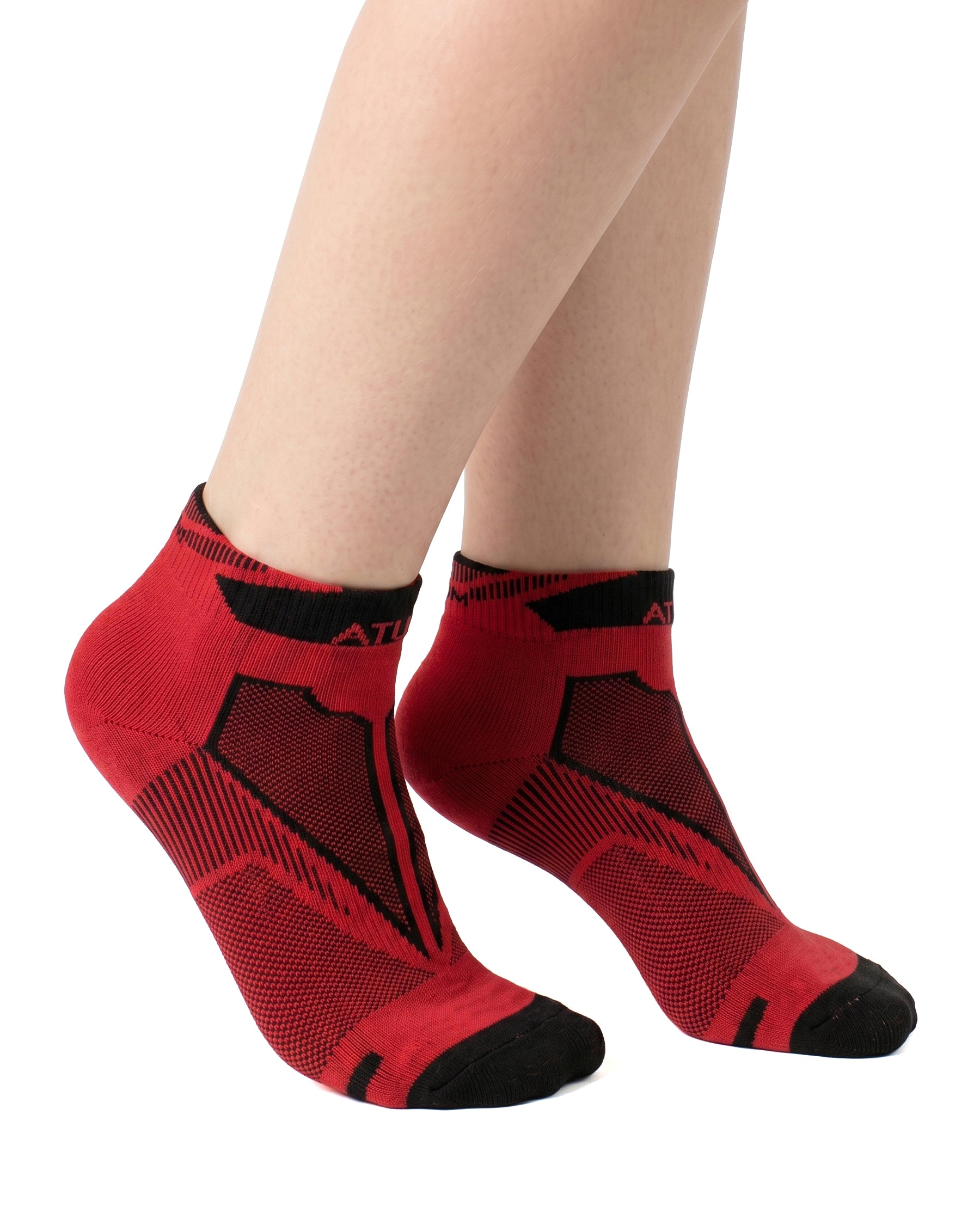 Adults Unisex Low-Cut Red Training Socks