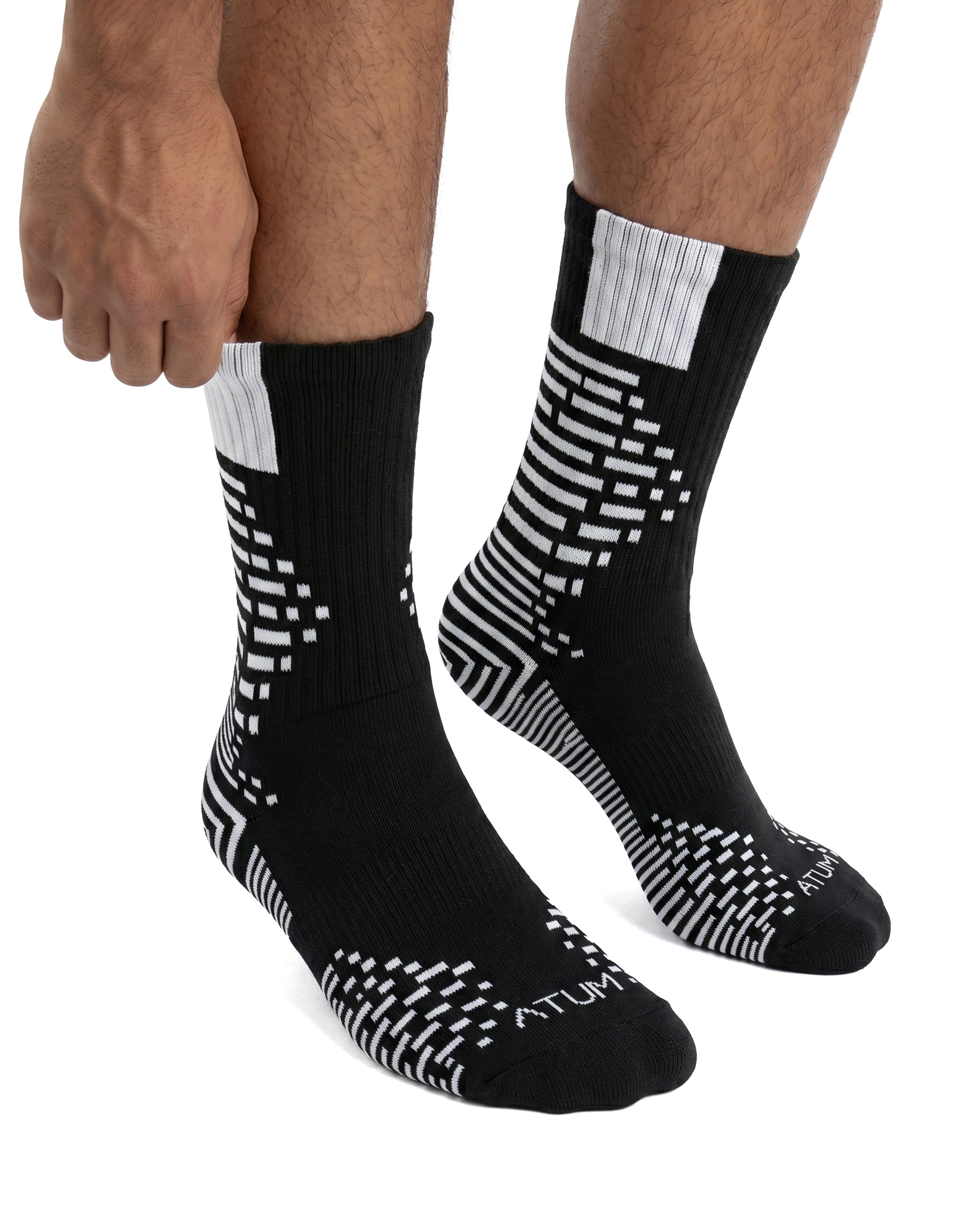 Adults Unisex Long Black-Tex Training Socks-Atum -20871476