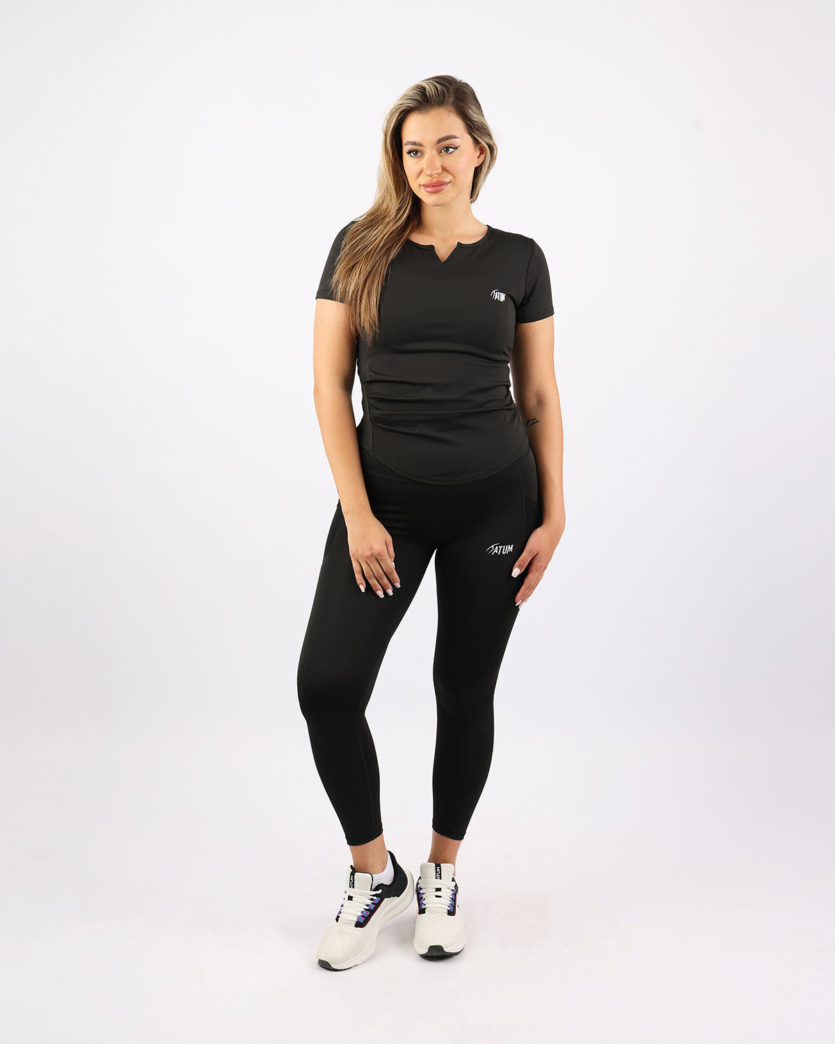 Aeroflex Women's Black T-Shirt-Atum -27981228