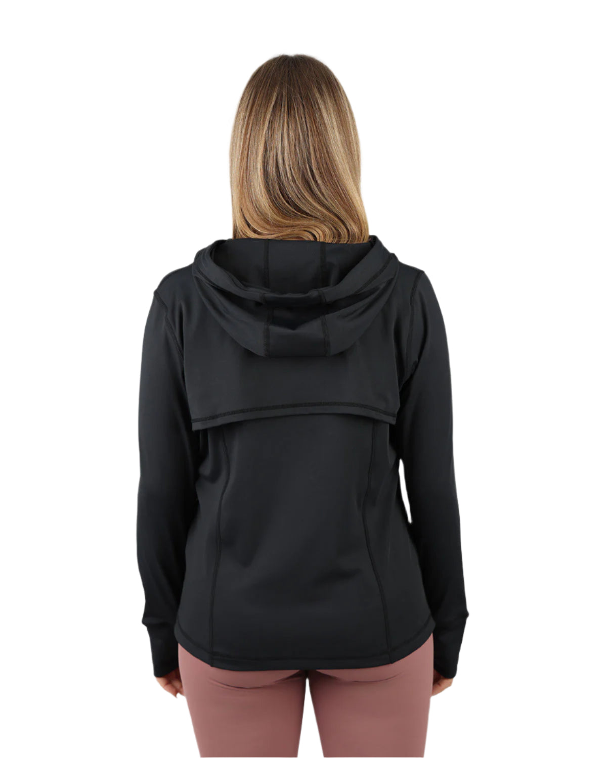 Power-Up Hooded Black Jacket-Atum -90684784