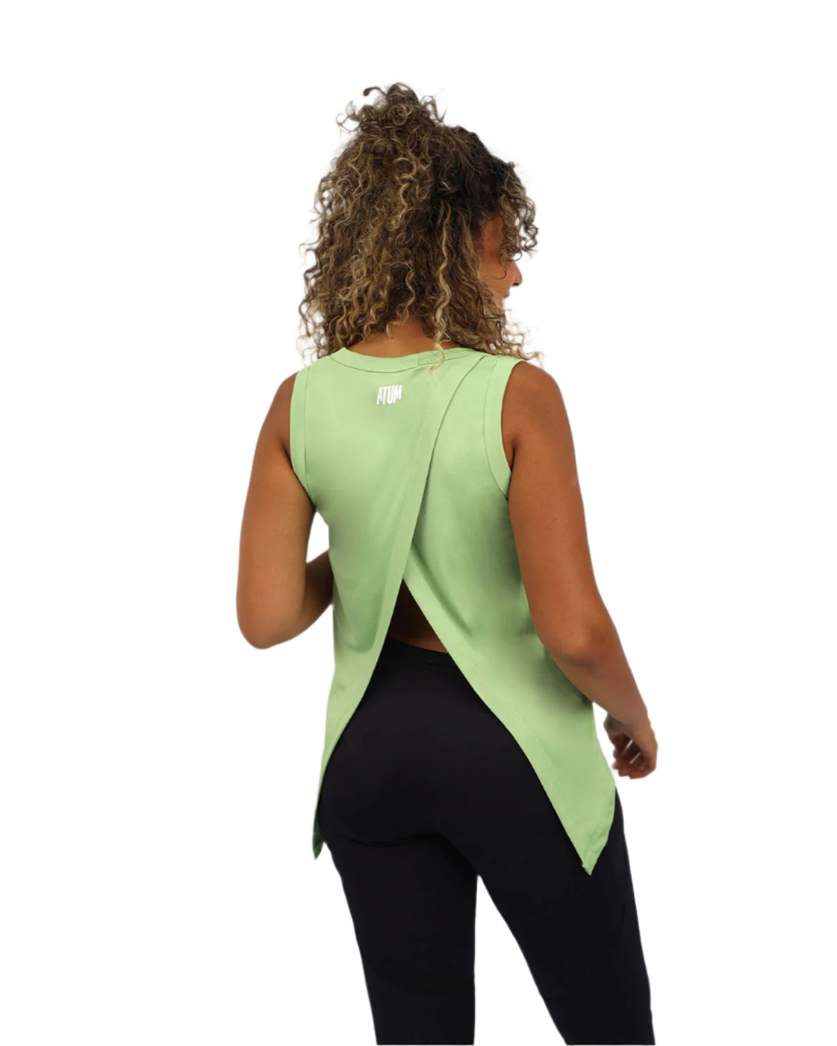 Women's Cross Back Green Top