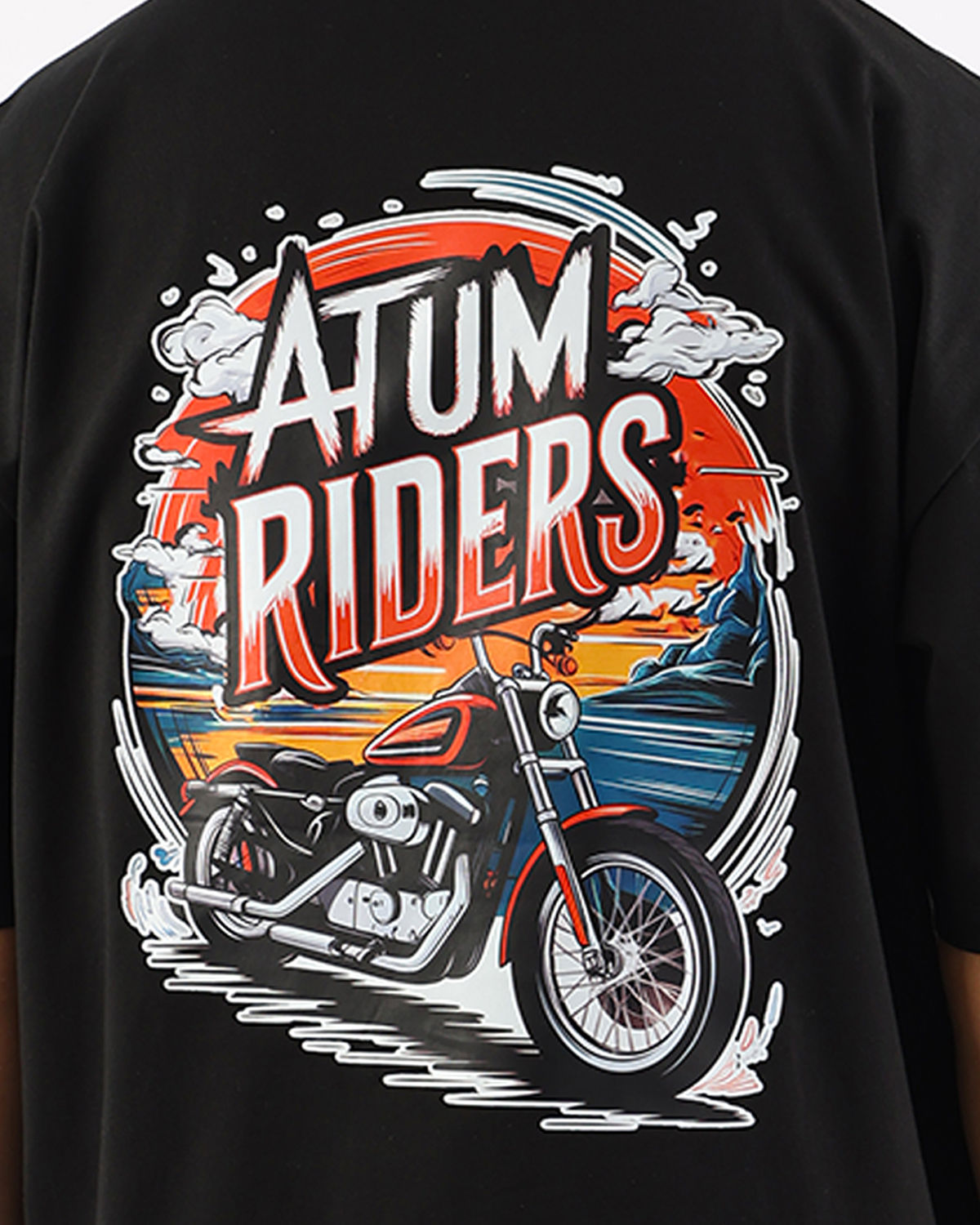 Highway Riders Black T-Shirt-Atum -92594511