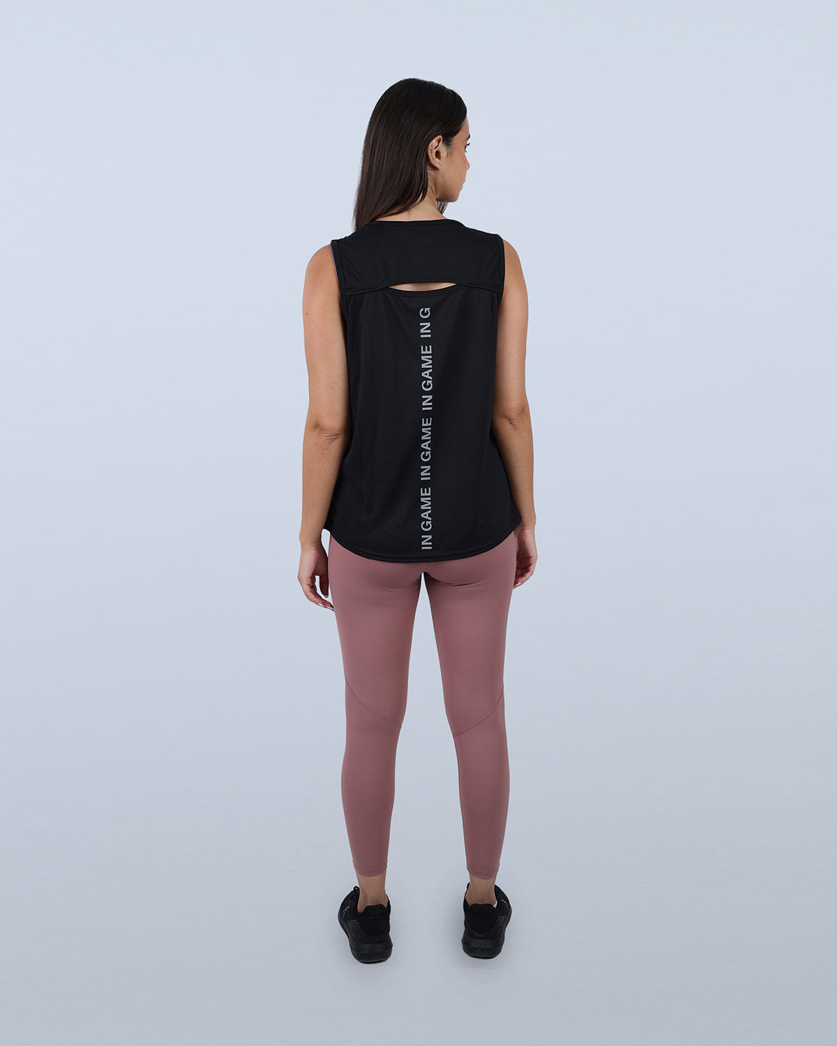 Modal Yoga Black Tank Top-Atum -35032506