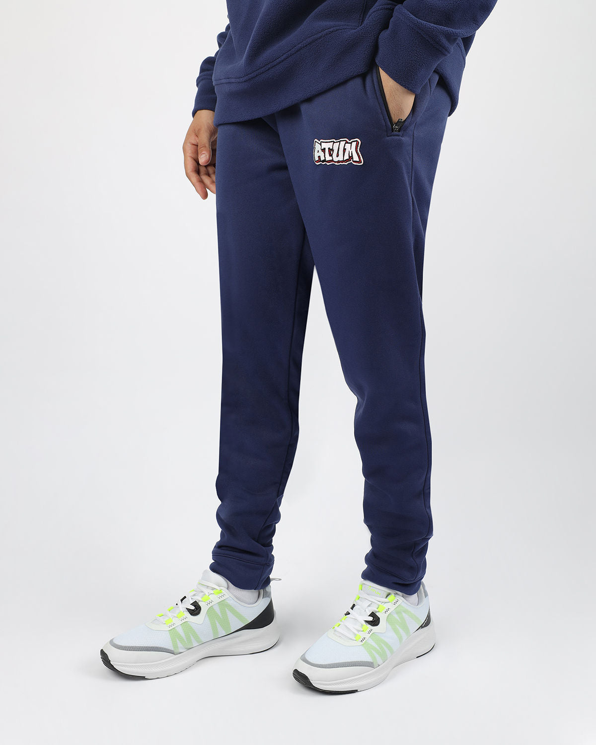 Men's Jogger Navy Pants-Atum -46521104