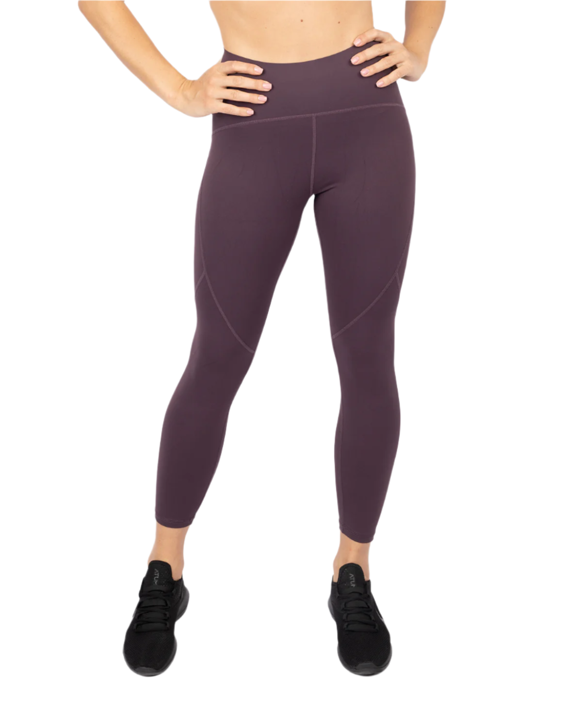 Premium High-Waisted-Dark Purple Leggings-Atum -59533767
